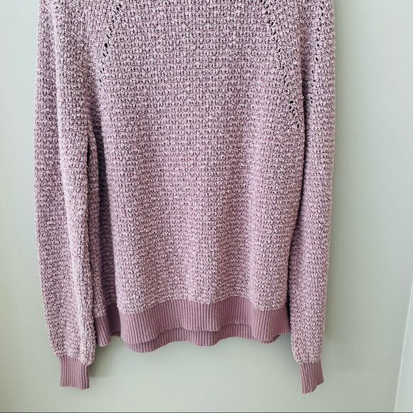 Free People Pullover Knit Cowl Sweater Purple Sz Medium - Picture 6 of 8